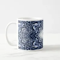 Blue Mandala Snowflake Mug