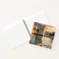 Cyprus Kyrenia Watercolor Sketch with Yacht |  Notebook