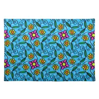 Abstract Floral Cloth Placemat