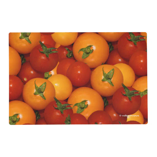 Red and Orange Cherry Tomatoes Placemat