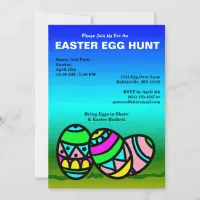 Painted Eggs Easter Egg Hunt Invitation