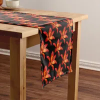 Red Orange Asiatic Lilies Gran Paradiso Short Table Runner