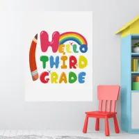 Hello Third Grade Back to School Poster