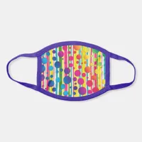 [Beatnik Bubbles] Retro Polka Dot Striped Face Mask