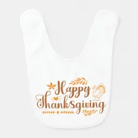 Happy Thanksgiving Baby Bib