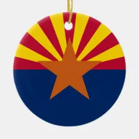  State of Arizona Flag Ceramic Ornament