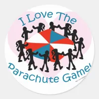 The Parachute Game Classic Round Sticker