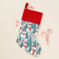 Cute and Cozy Snowman Christmas Christmas Stocking