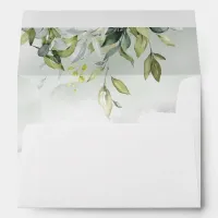 Elegant Greenery Eucalyptus Wedding Envelope