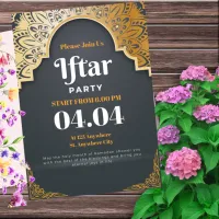 Gray Elegant Ramadhan Iftar Party Invitation