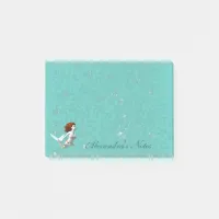 Pretty Koi Mermaid Swimming Underwater Post-it Notes