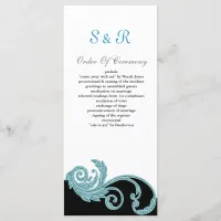 aqua Wedding program