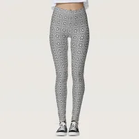 Retro yet Modern Black and White  Leggings