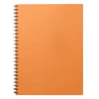 Simple One Solid Color Orange Monocolor Notebook