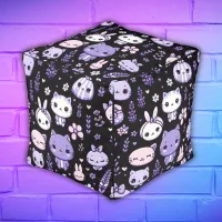 Cute Kawaii theme Purple Lavender | Pouf