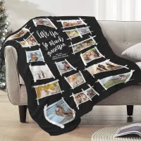 Rustic Frames White/Blk Love Ya Grandpa ID1015 Fleece Blanket