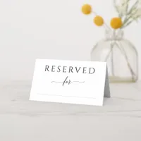 Simple Elegant Small Wedding Reserved Cards