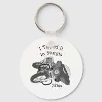 Tipped it Motorcycle Bike Keychain