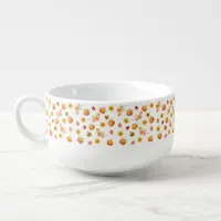 Watercolor Fall Leaves and Pumpkins Soup Mug