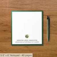 Legal Emblem Notepad