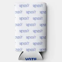 RESIST Vote Blue Seltzer Can Cooler