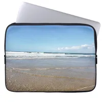 Coastal Beach View In Soulac Sur Mer In France Laptop Sleeve