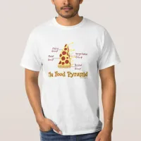 Funny Pizza Food Pyramid T-Shirt