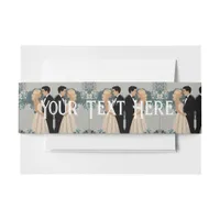 Elegant and Timeless Wedding Invitation Design Invitation Belly Band