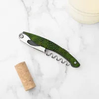 Green Dinosaur Hide Waiter's Corkscrew