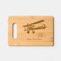 Vintage Plane Biplane Airplane Retro Personalized Engraved Cutting Board