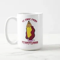 Pennsylvania Pencil Vampire Cheeky Humor Coffee Mug