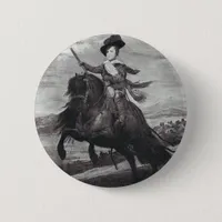 Prince Balthasar on Horseback by Velazque Button