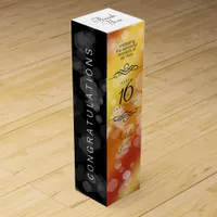 Elegant 16th Golden Topaz Wedding Anniversary Wine Box