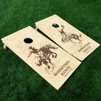 Personalized Western Ranch Cowboys Rodeo Cornhole Set