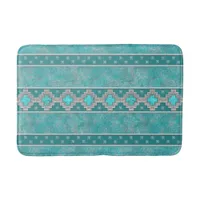 Southwest Turquoise Bathroom Mat