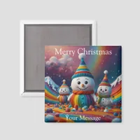 A charming Christmas themed Fridge Magnet