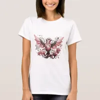 T-shirt with cute humming bird design