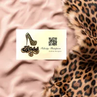 Boss Lady QR Code Business Card