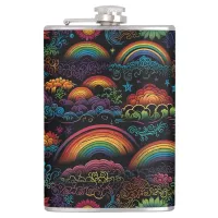 Rainbow LGBYQ Design Flask