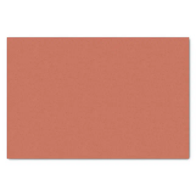 Terracotta Solid Color Tissue Paper