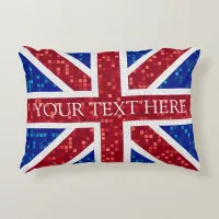 Union Jack Flag Great Britain Accent Pillow