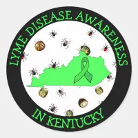 Lyme Disease Awareness in Kentucky Stickers