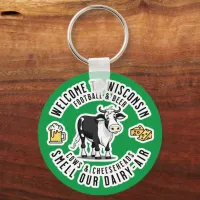Welcome to Wisconsin, Smell our Dairy Air Keychain