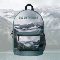 Adventure -Snowy mountains in the fog, custom   Printed Backpack