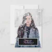 Happy Holidays Galaxy Text Card