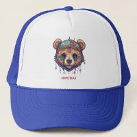 Hippie Bear I Trucker Hat