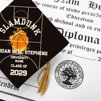 Basketball Sports Team Graduation Cap Topper