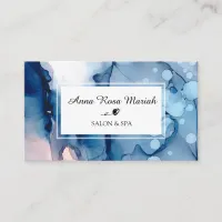 *~* Chic Spa & Salon Artistic Abstract Watercolor Business Card