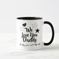 We Love You Daddy, Personalized Kids Names Mug