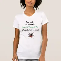 Check for Ticks Lyme Disease Awareness T-Shirt